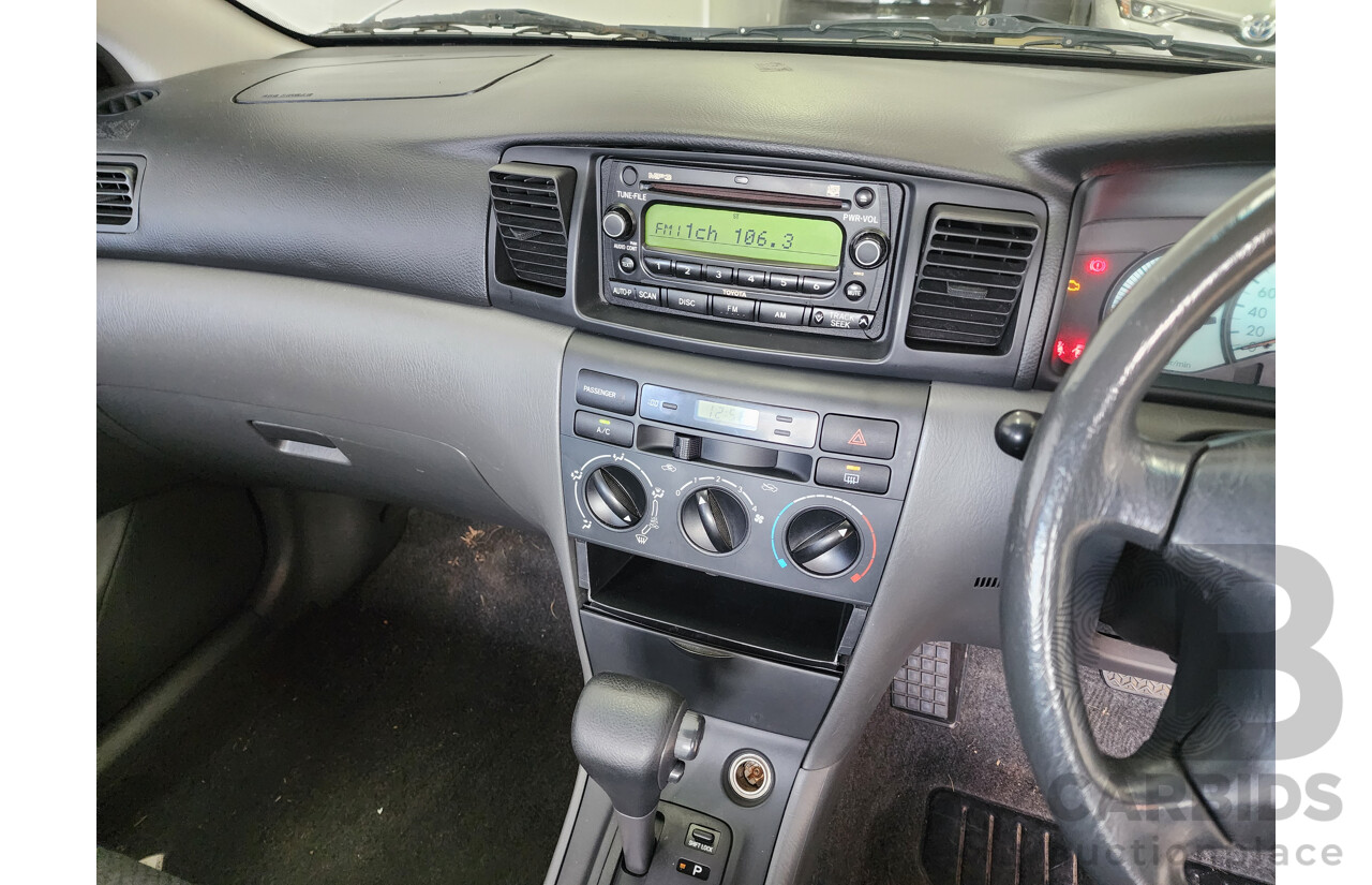 10/2006 Toyota Corolla Ascent ZZE122R MY06 UPGRADE 4d Sedan Silver 1.8L