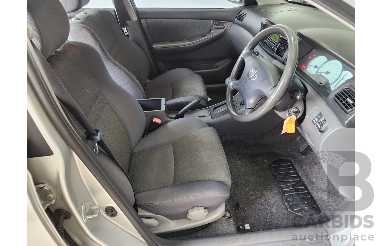 10/2006 Toyota Corolla Ascent ZZE122R MY06 UPGRADE 4d Sedan Silver 1.8L