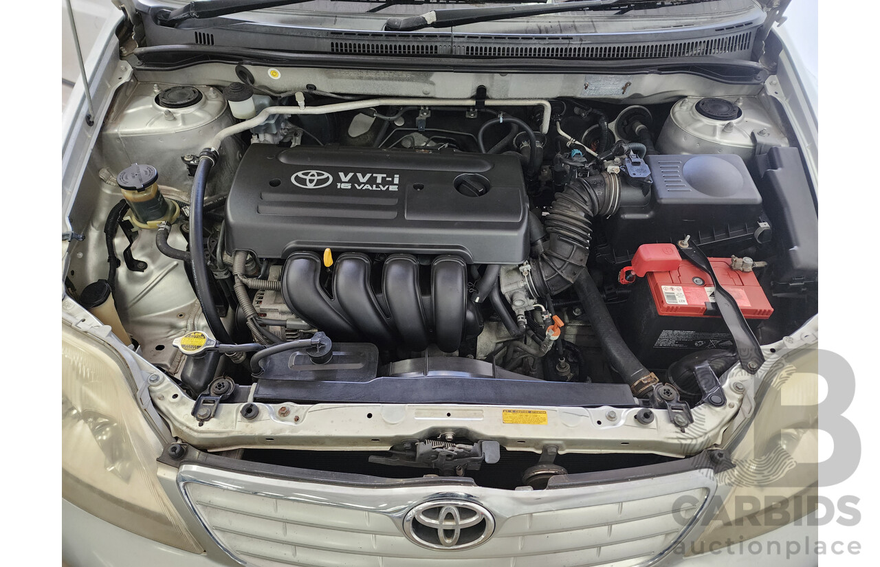 10/2006 Toyota Corolla Ascent ZZE122R MY06 UPGRADE 4d Sedan Silver 1.8L