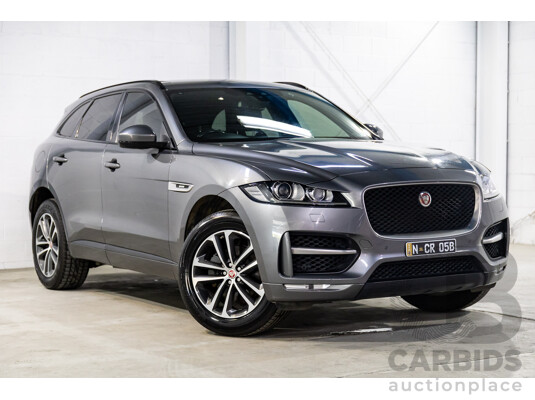 11/2016 Jaguar F-Pace 20d R-Sport (AWD) 4d Wagon Corris Grey Metallic Turbo Diesel 2.0L
