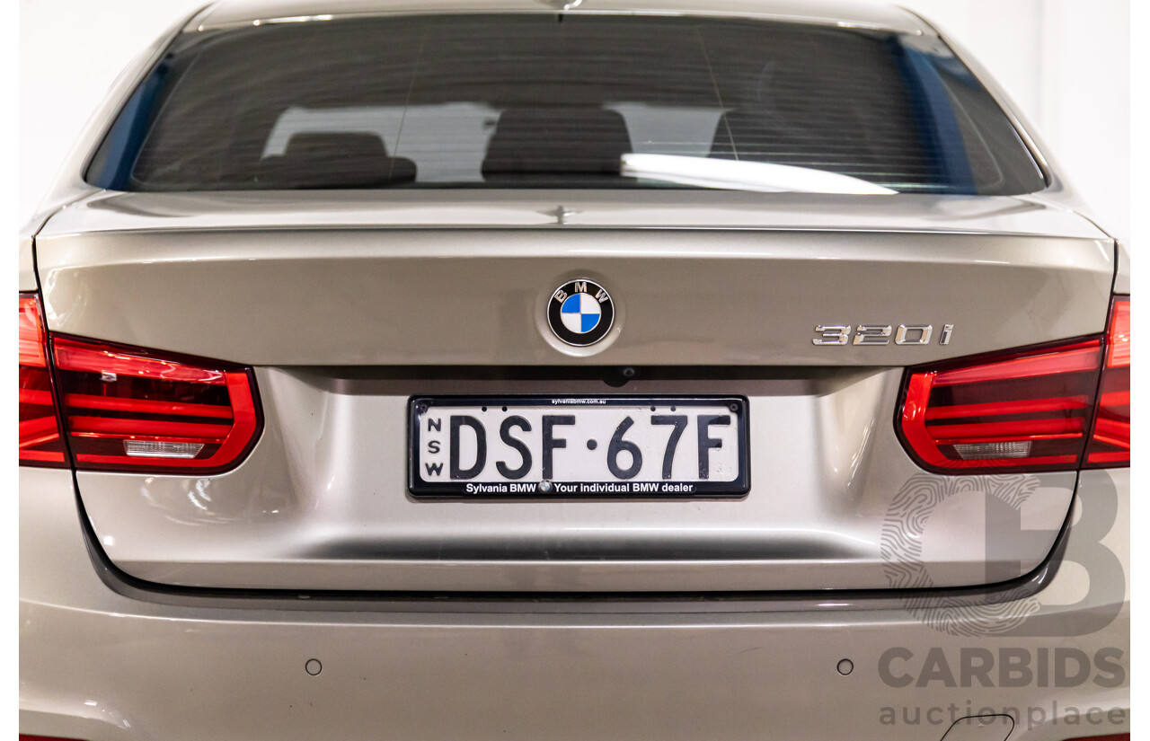 06/2017 BMW 320i Luxury Line (RWD) F30 LCI MY18 4d Sedan Platinum Silver Metallic Turbo 2.0L