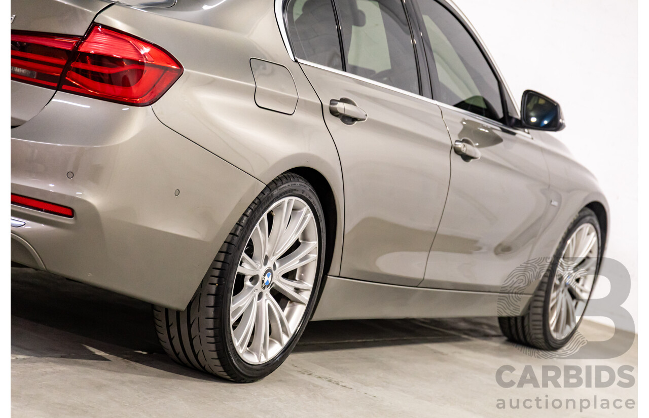 06/2017 BMW 320i Luxury Line (RWD) F30 LCI MY18 4d Sedan Platinum Silver Metallic Turbo 2.0L