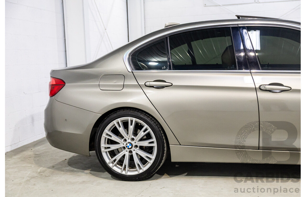 06/2017 BMW 320i Luxury Line (RWD) F30 LCI MY18 4d Sedan Platinum Silver Metallic Turbo 2.0L