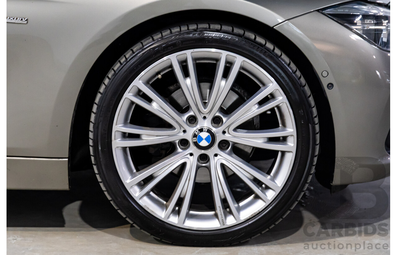 06/2017 BMW 320i Luxury Line (RWD) F30 LCI MY18 4d Sedan Platinum Silver Metallic Turbo 2.0L