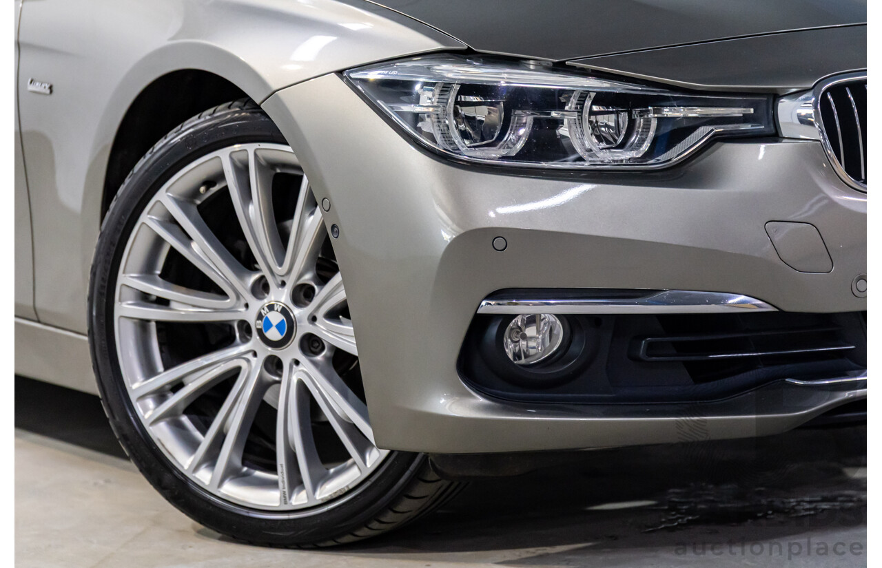 06/2017 BMW 320i Luxury Line (RWD) F30 LCI MY18 4d Sedan Platinum Silver Metallic Turbo 2.0L