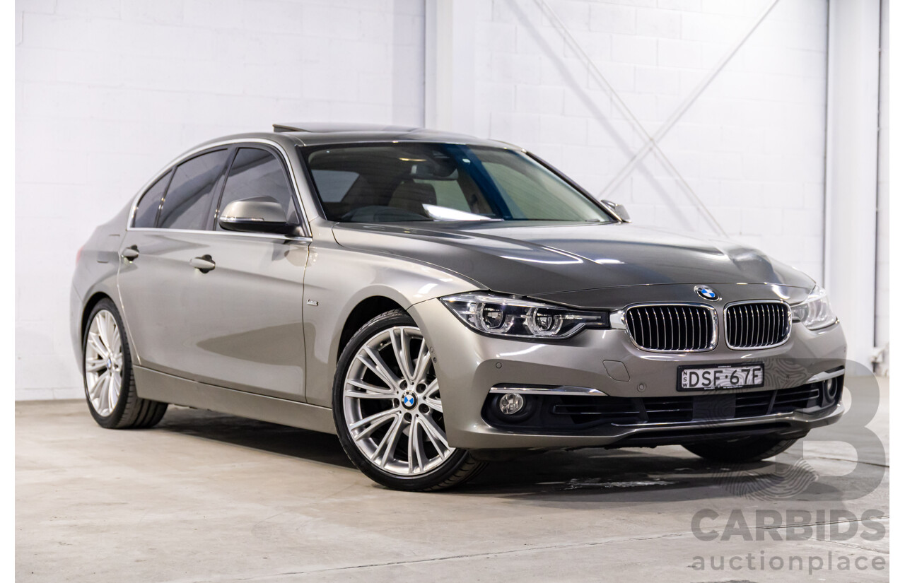 06/2017 BMW 320i Luxury Line (RWD) F30 LCI MY18 4d Sedan Platinum Silver Metallic Turbo 2.0L