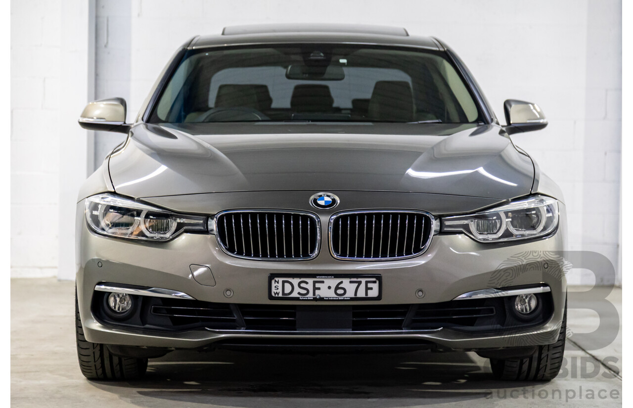 06/2017 BMW 320i Luxury Line (RWD) F30 LCI MY18 4d Sedan Platinum Silver Metallic Turbo 2.0L