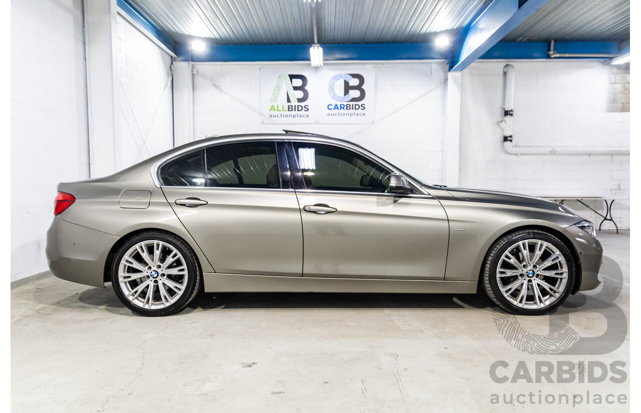 06/2017 BMW 320i Luxury Line (RWD) F30 LCI MY18 4d Sedan Platinum Silver Metallic Turbo 2.0L