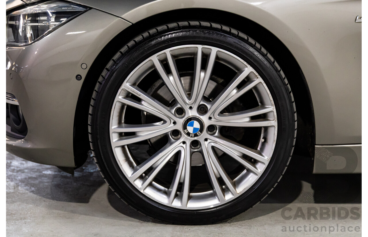 06/2017 BMW 320i Luxury Line (RWD) F30 LCI MY18 4d Sedan Platinum Silver Metallic Turbo 2.0L