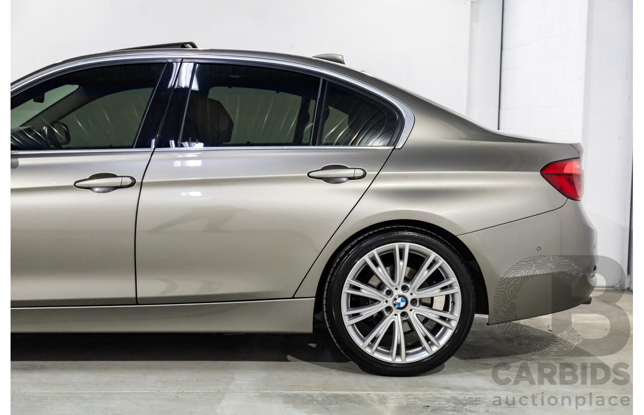 06/2017 BMW 320i Luxury Line (RWD) F30 LCI MY18 4d Sedan Platinum Silver Metallic Turbo 2.0L