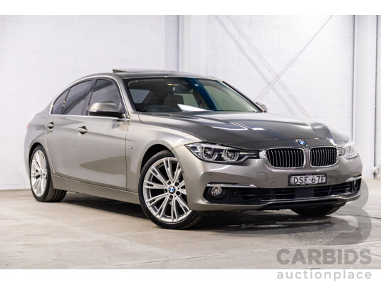 06/2017 BMW 320i Luxury Line (RWD) F30 LCI MY18 4d Sedan Platinum Silver Metallic Turbo 2.0L