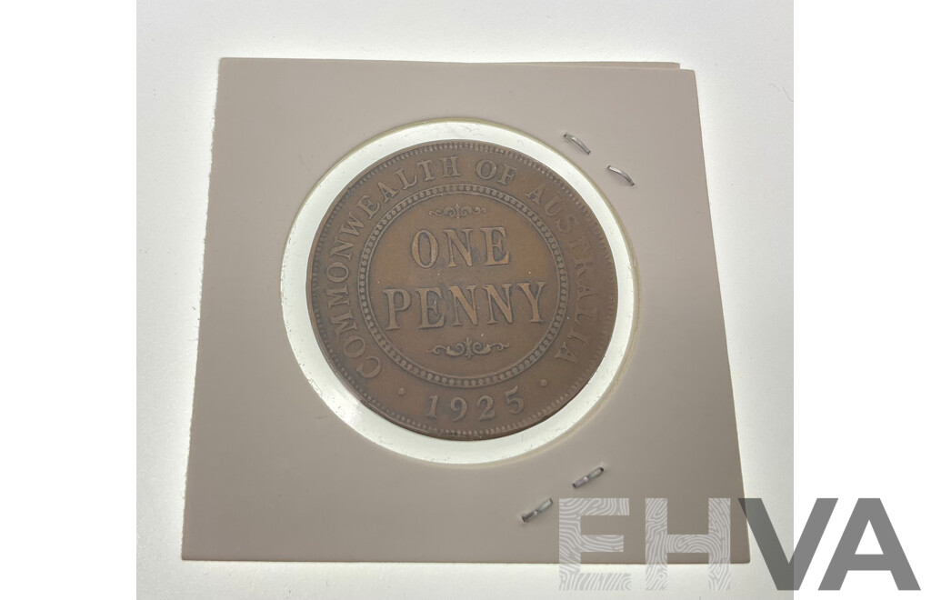 Australian 1925 KGV Penny