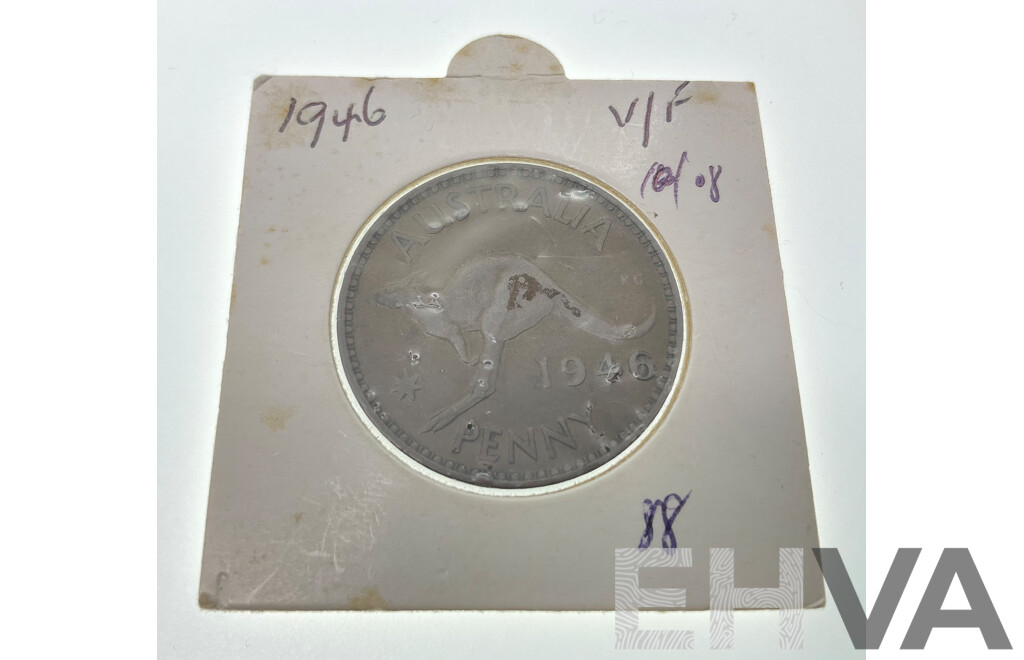 Australian 1946 KGVI Penny