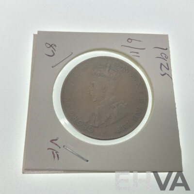 Australian 1925 KGV Penny