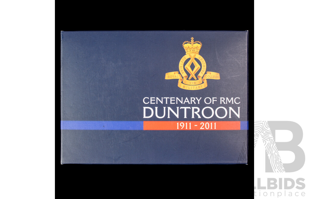 Australian Perth Mint 2011 Silver Proof Coin & Badge Set, Centenary of RMC Duntroon .999