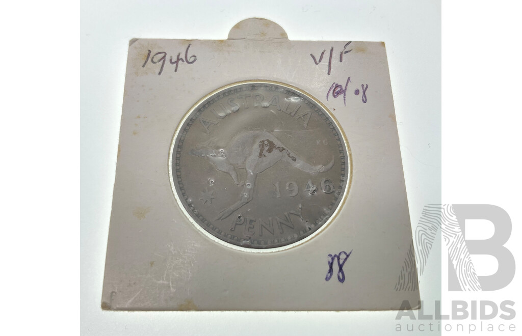 Australian 1946 KGVI Penny