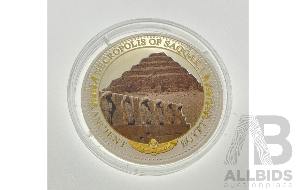 Solomon Islands 2016 Silver Two Dollar Coin, Ancient Egypt Necropolis of Saqqara .925