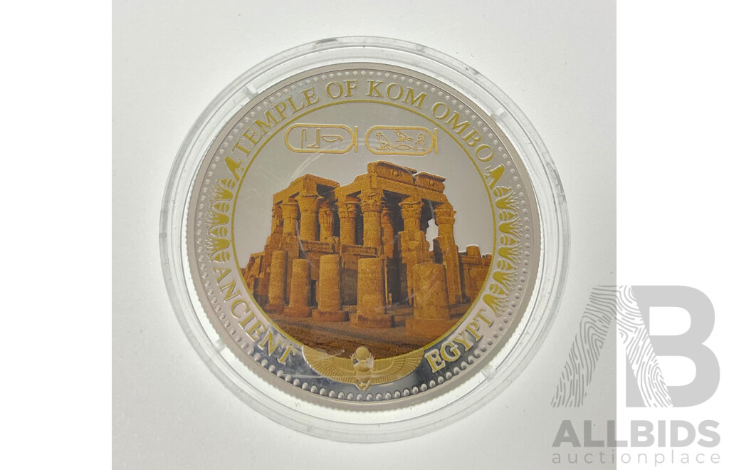 Solomon Islands 2016 Silver Two Dollar Coin, Ancient Egypt Temple of Kom Ombo .925