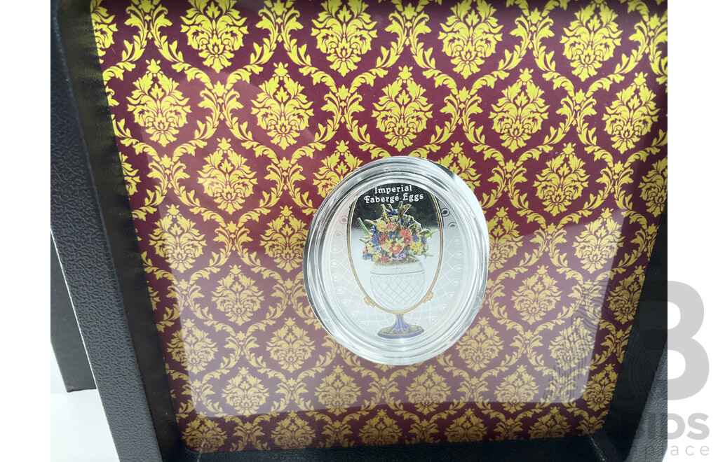Nieu Island Mint of Poland 2021 Silver One Dollar, Faberge Egg.999