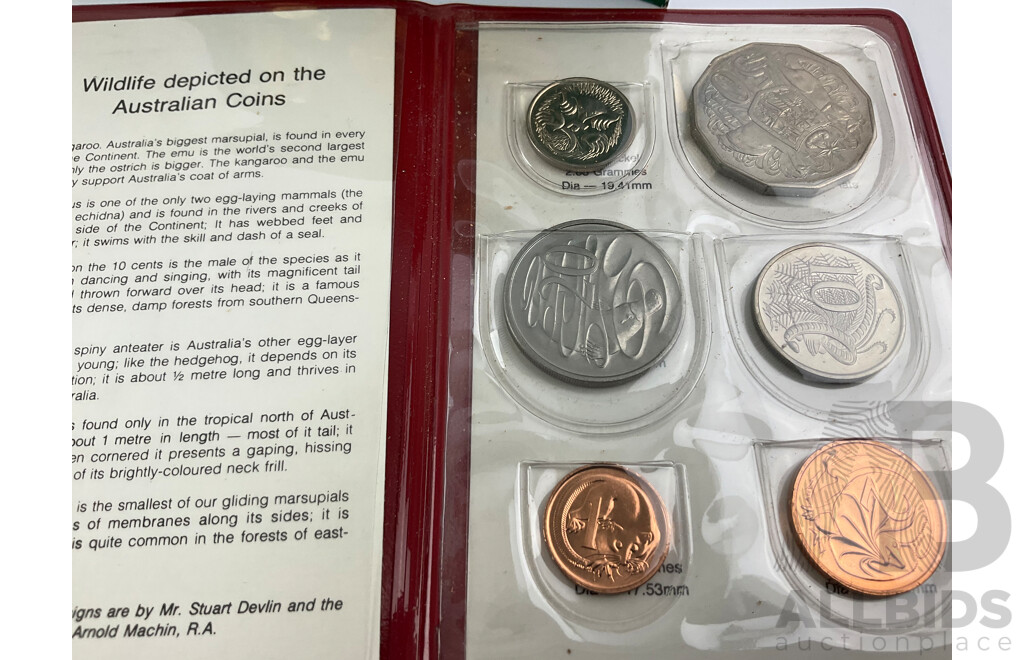 Australian RAM 1981 and 1985 UNC Coin Sets