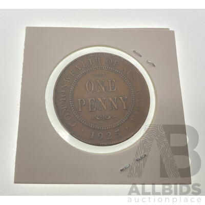 Australian 1925 KGV Penny
