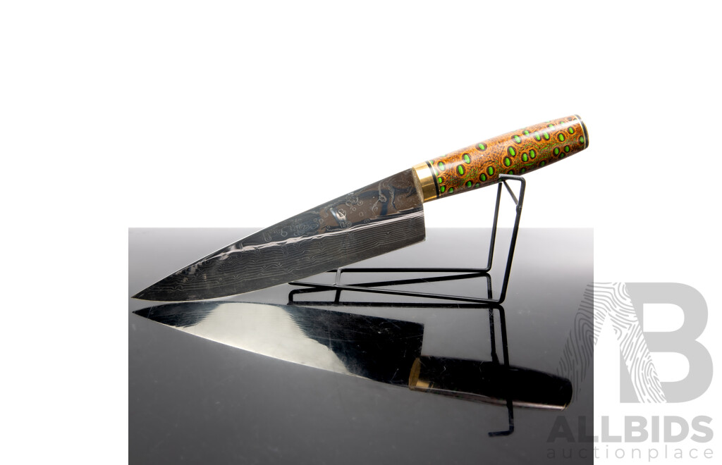 Japanese Style Chefs Knife with Composite Handle & 21 Cm Blade