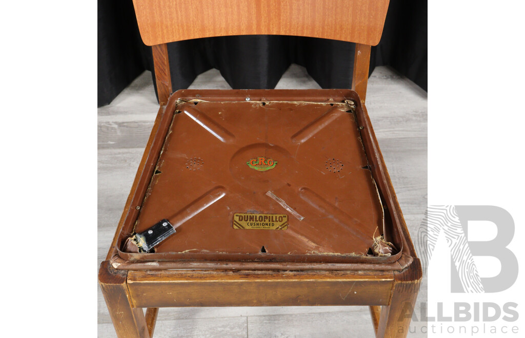Art Deco Dining Table with Three CRO Chairs