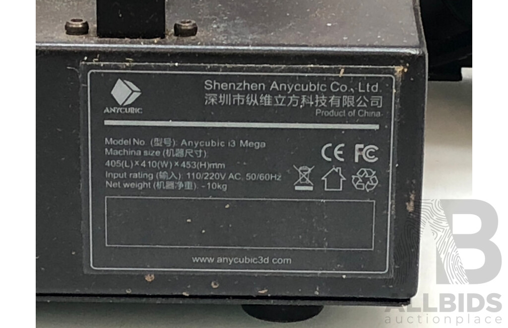 Ultrabase Anycubic Mega-S 3D Printer