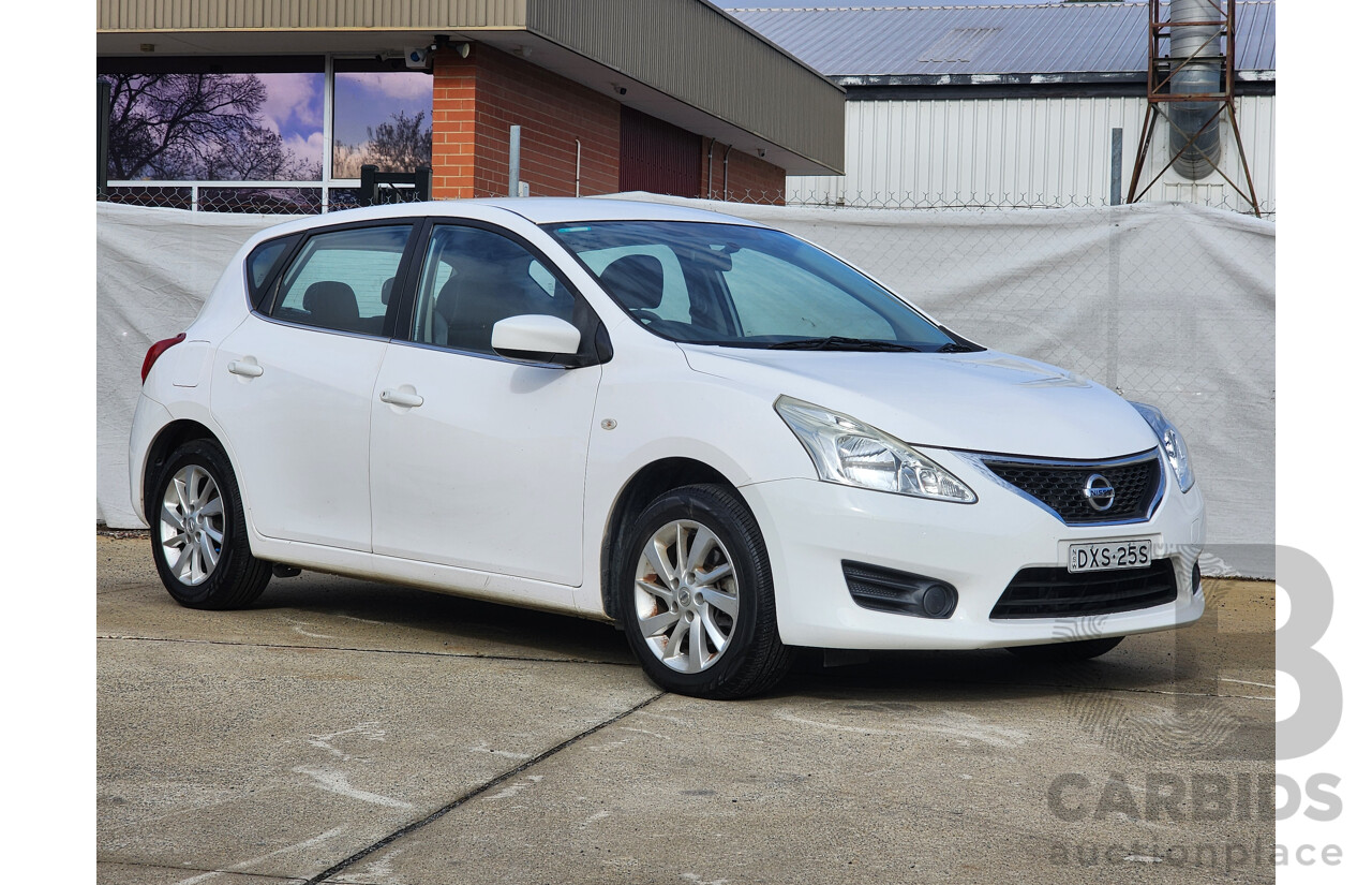 2/2015 Nissan Pulsar ST C12 SERIES 2 5d Hatchback White 1.8L