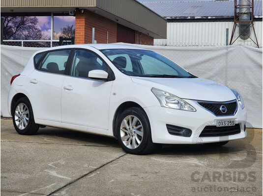 2/2015 Nissan Pulsar ST C12 SERIES 2 5d Hatchback White 1.8L
