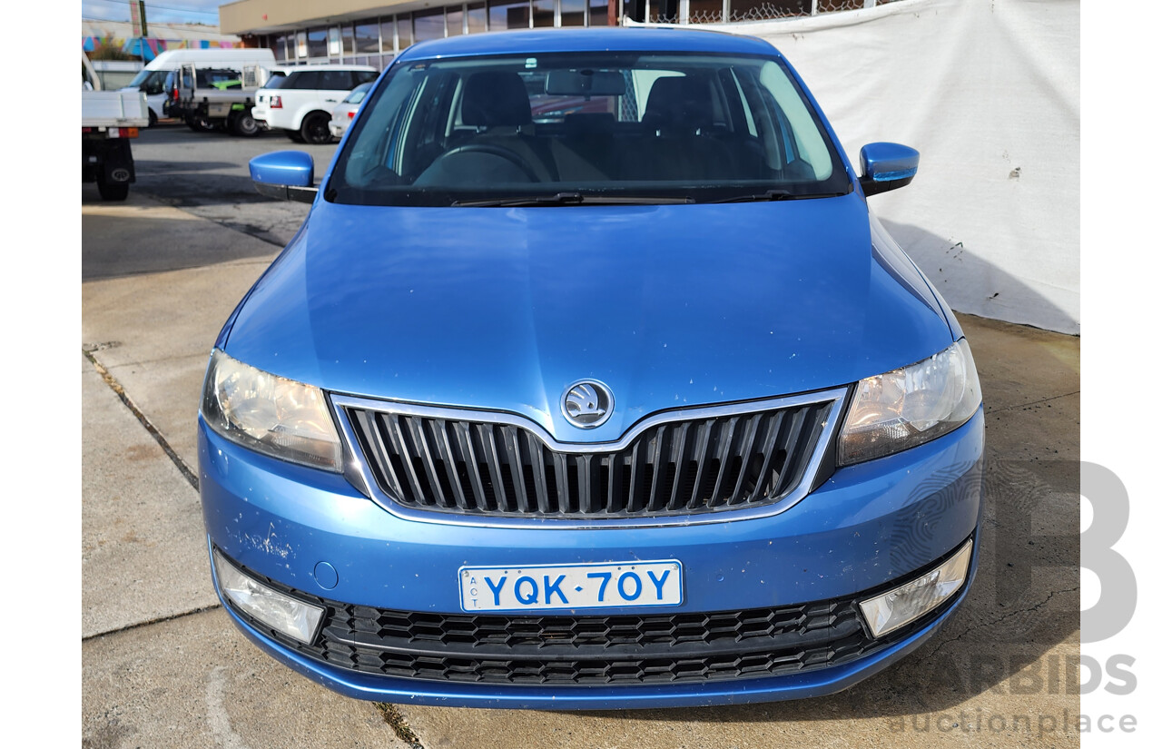 5/2014 Skoda Rapid Spaceback Ambition 90 TSI NH 4d Wagon Blue 1.4L