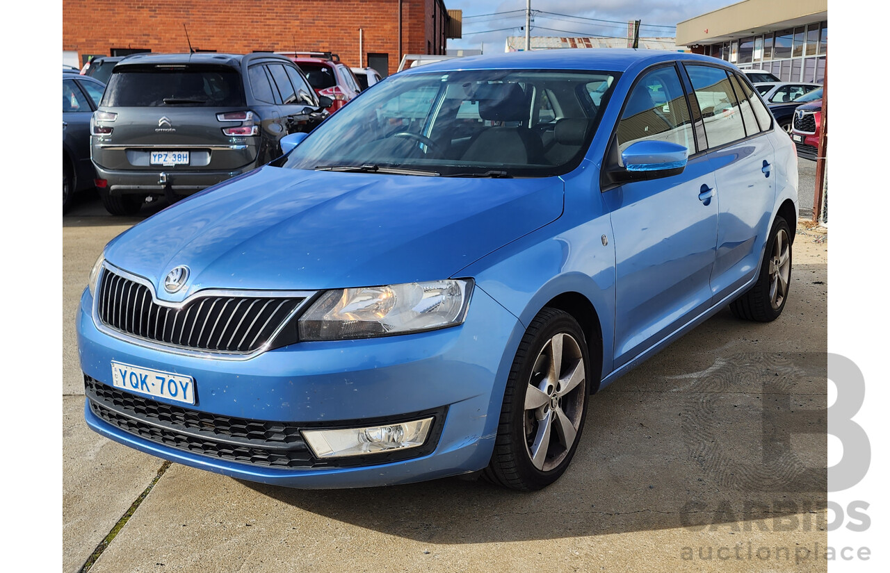 5/2014 Skoda Rapid Spaceback Ambition 90 TSI NH 4d Wagon Blue 1.4L