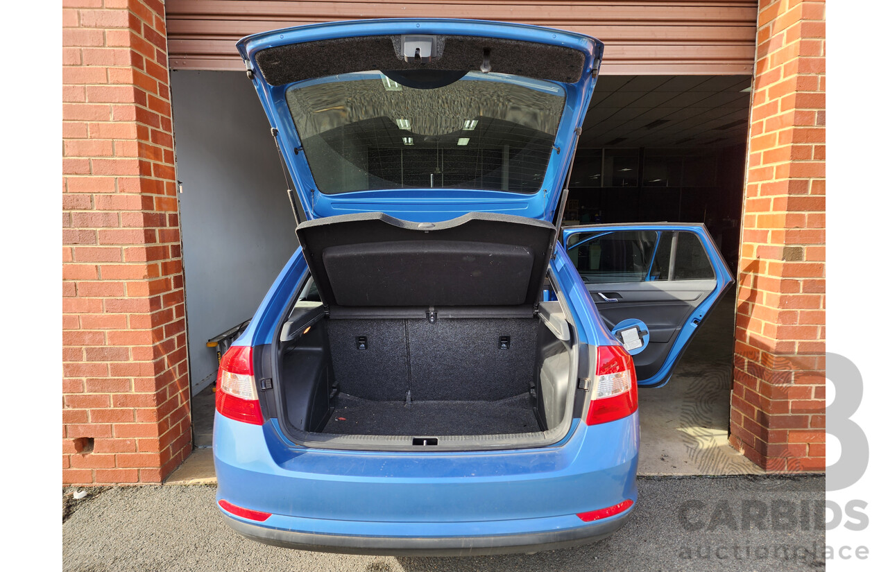 5/2014 Skoda Rapid Spaceback Ambition 90 TSI NH 4d Wagon Blue 1.4L