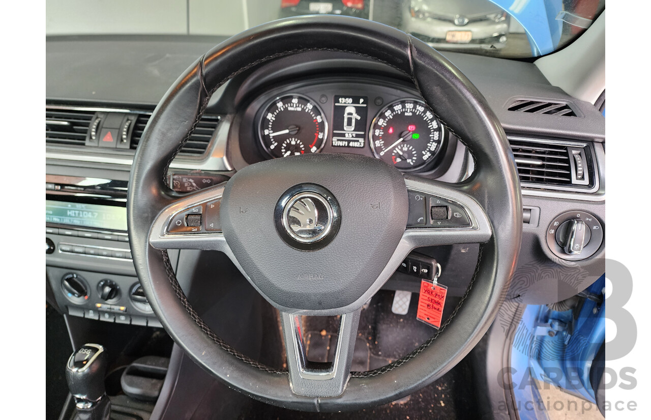 5/2014 Skoda Rapid Spaceback Ambition 90 TSI NH 4d Wagon Blue 1.4L