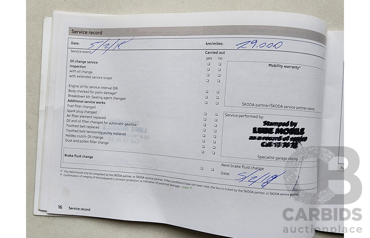 5/2014 Skoda Rapid Spaceback Ambition 90 TSI NH 4d Wagon Blue 1.4L