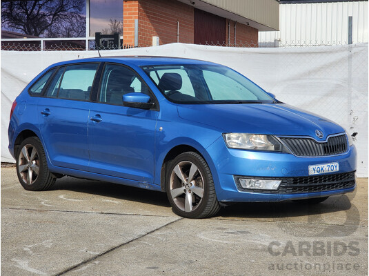5/2014 Skoda Rapid Spaceback Ambition 90 TSI NH 4d Wagon Blue 1.4L
