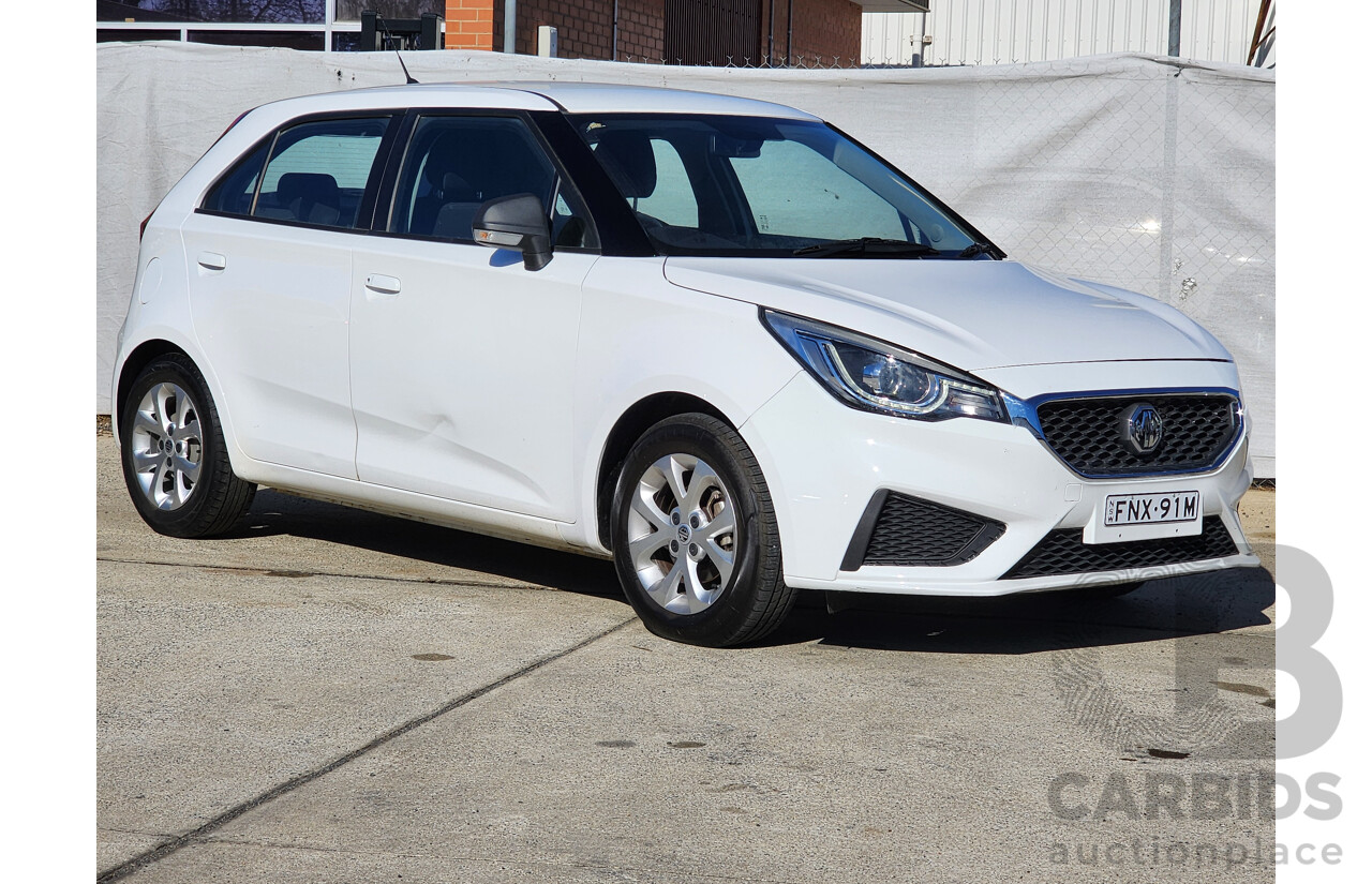 04/2022 MG3 Auto CORE SZP1 MY22  4 SP Automatic 5D Hatchback White Direct Fuel Inj 1.5L