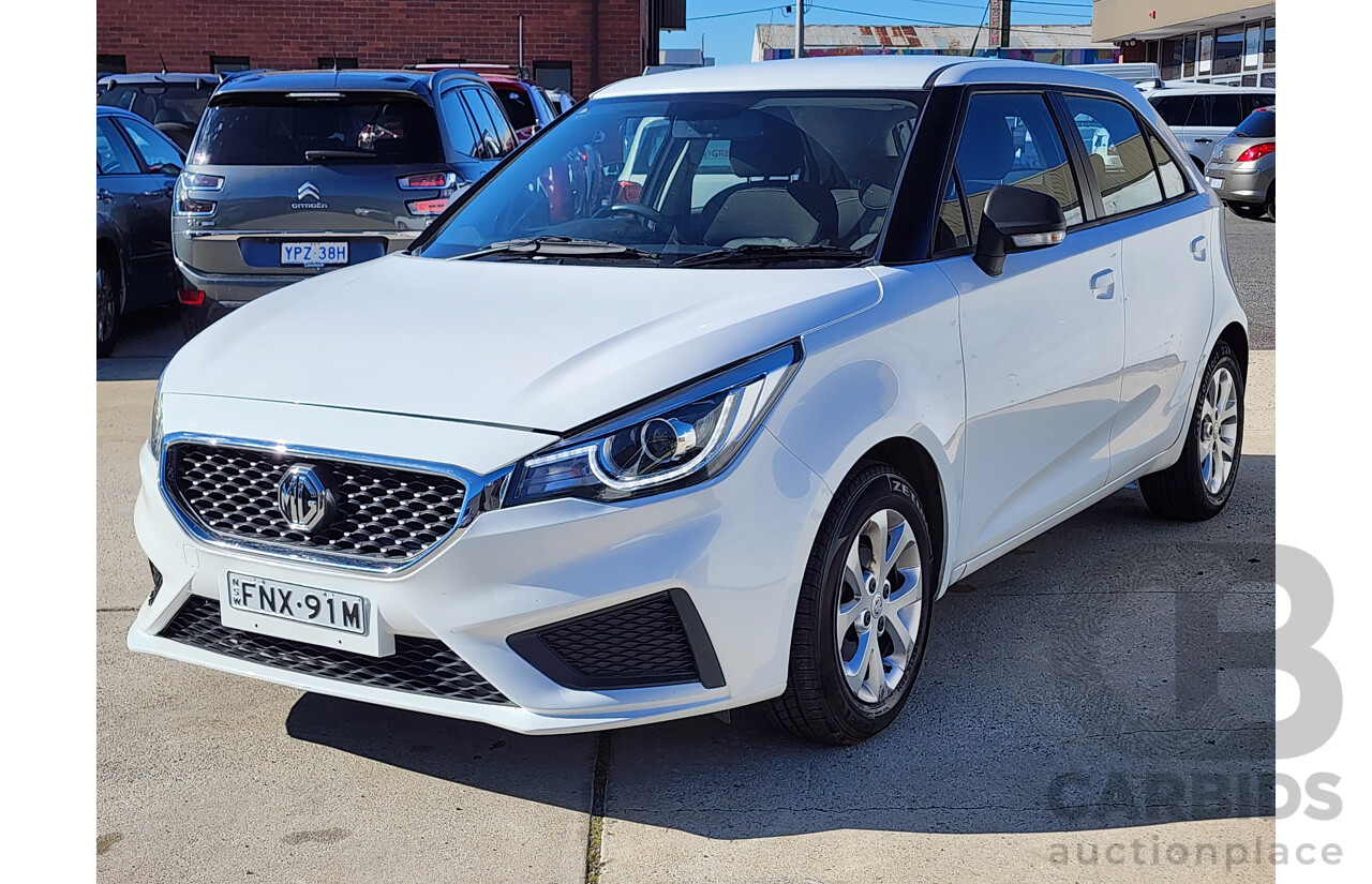 04/2022 MG3 Auto CORE SZP1 MY22  4 SP Automatic 5D Hatchback White Direct Fuel Inj 1.5L