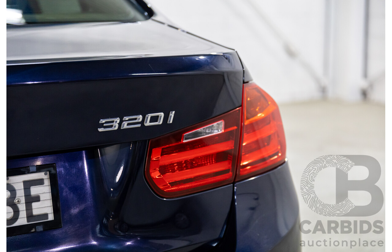 1/2012 BMW 320i F30 4d Sedan Imperial Blue Metallic Turbo 2.0L