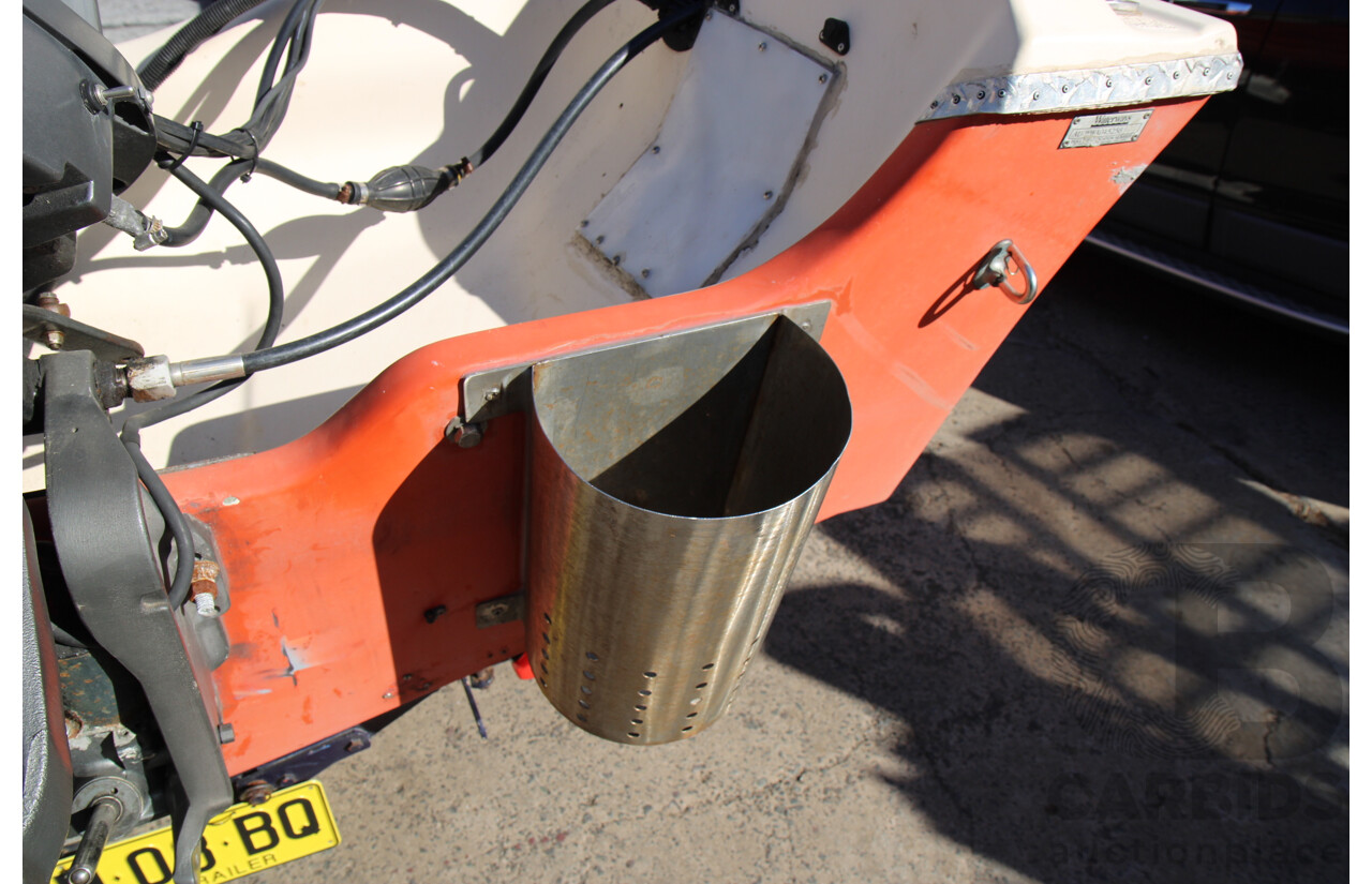5m Fiberglass Runabout Boat with 90Hp Mariner Motor and Trailer