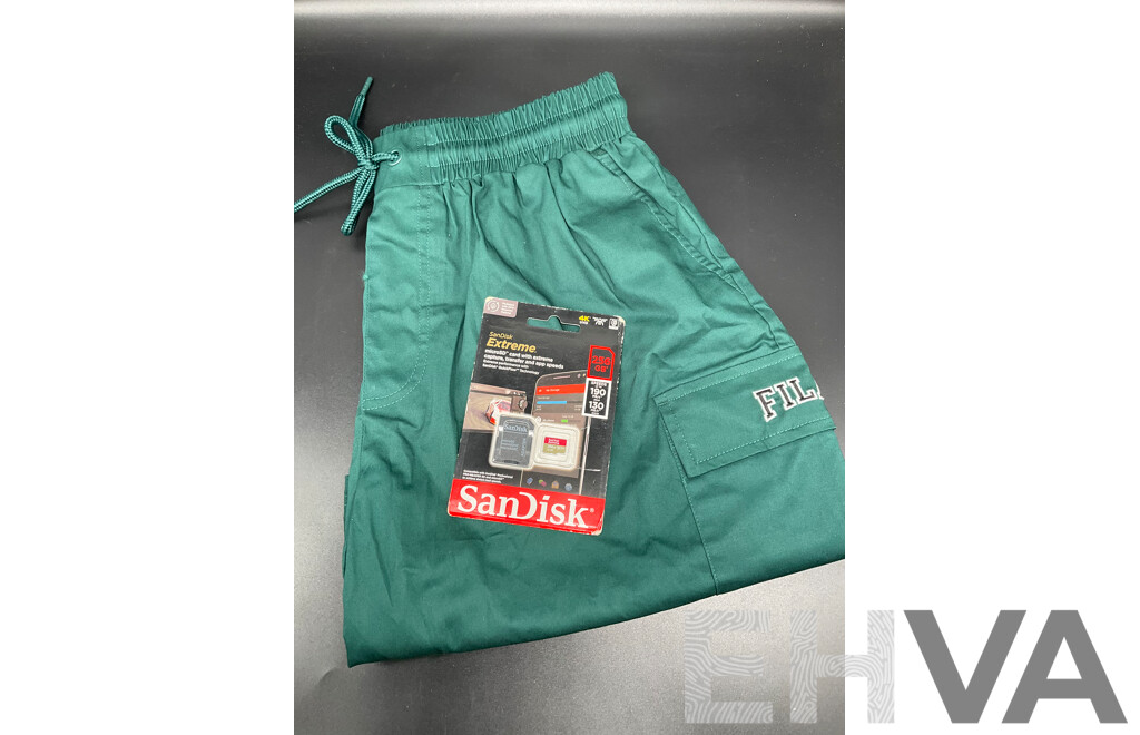SanDisk 256GB and Fila Shorts  - Lot of 2