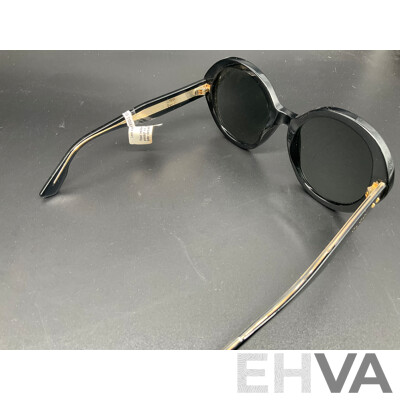 Sunglasses Black Round Branded Gucci