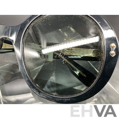Sunglasses Black Round Branded Gucci