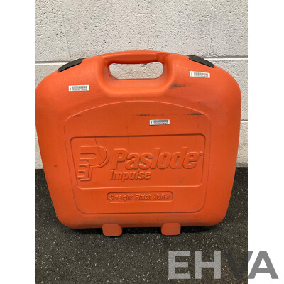 PASLODE Impulse Angled Finish Nailer (IM250A), Battery Charger, Spare Batteries and Accessories