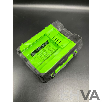 EGO 10.0Ah 56V Lithium-Ion ARC Battery, EGO 5.0Ah 56V Lithium-Ion ARC Battery and AC/DC Inverter - Lot of 3