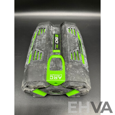 EGO 10.0Ah 56V Lithium-Ion ARC Battery, EGO 5.0Ah 56V Lithium-Ion ARC Battery and AC/DC Inverter - Lot of 3