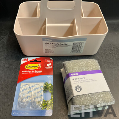 Assorted ANKO Household Items - Included Travel Bag, Candles,Caddy & More