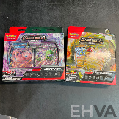 Pokémon League Battle & Deluxe Battle Game Card Sets & Fusion Strike Packs & One Piece Packs