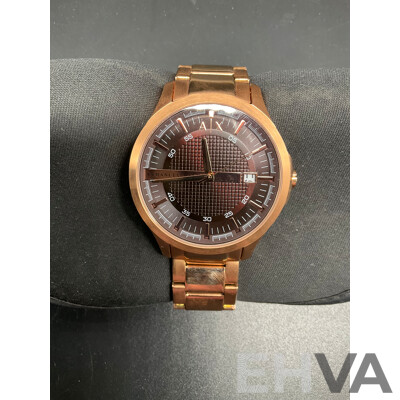 Three-hand Movement Watch with Date Display Branded ARMANI EXCHANGE