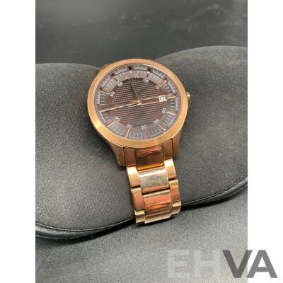 Three-hand Movement Watch with Date Display Branded ARMANI EXCHANGE